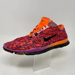 Nike Free 5.0 TR Fit 4 Trainers Orange Purple Womens 8 1/2 S1189-9.41
